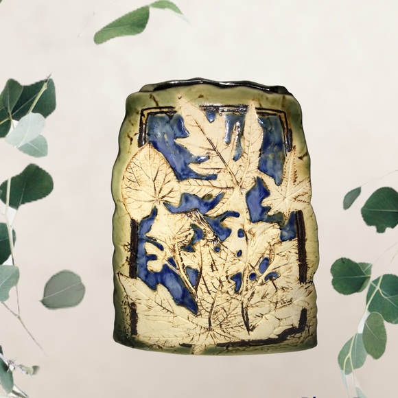 TENMOKU POTTERY Signed Handcrafted Vase - Picture 1 of 9